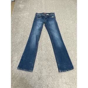Y2K indie sleaze McBling arc UNIONBAY Low Rise Bootcut Flare Jeans Junior Sz 1